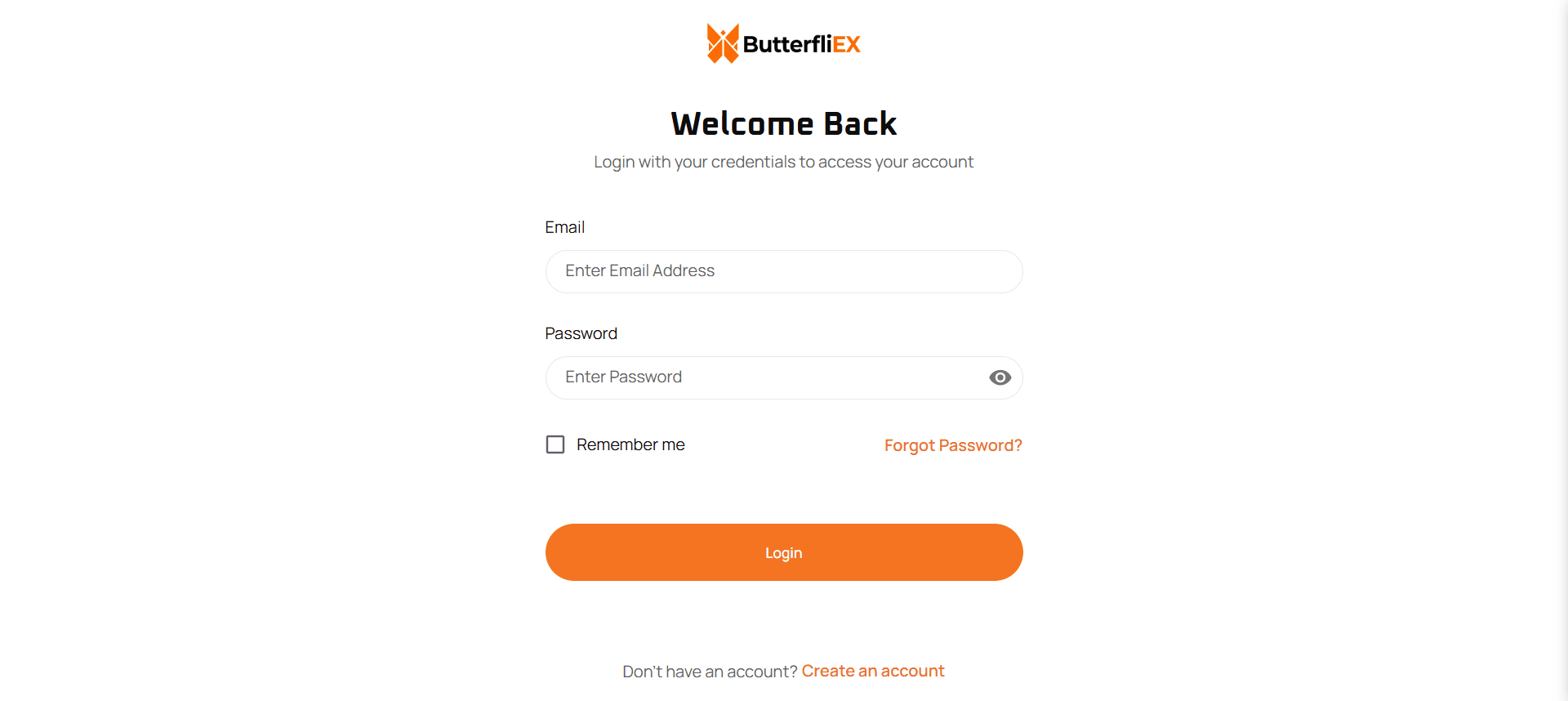 User Login Page — ButterFliex by Chris Mbah